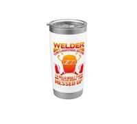 Welder Using A Highschool Diploma Welding Welders Lovers Vaso térmico de acero inoxidable de doble pared