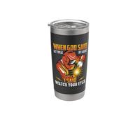 Welder When God Said Let There Be Light I Said Welders Vaso térmico de acero inoxidable de doble pared