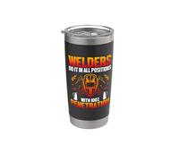 Welders Do It In All Position Welding Welder Lovers Vaso térmico de acero inoxidable de doble pared