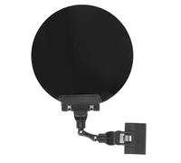 Welding Blackout Panel Auto Darkening, Clip - On Adjustable Light Blocking Plate for Argon Arc Welding, 18 cm Round Protective Shield with Organic Glass Lens (Negra)