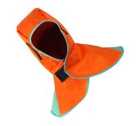 Welding - Cubierta protectora completa con capucha lavable y transpirable para el cuello, soldadura ignífuga con cuello ajustable