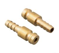 Welding Essentials - Juego de dos conectores macho de gas y agua, adecuados para antorchas TIG (6 mm)