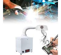 Welding Fume Extractor, Universal Adjustment/No Drilling Required/Arbitrary Positioning/Multiple Filtering, Solder Smoke Absorbe For Esd Soldering Station, Welding, Cosmetology, HUANGHAIQIU