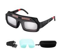 Welding Glasses - Auto Darkening Safety, No-Slip Anti-Glare Welding Glasses, Solar-Powered Auto Darkening | Safety Eyewear for Welders, Technicians, Metal Fabricators, Mechanics, Workshop