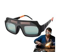 Welding Glasses Auto Darkening, Wide Shade Range Goggles, ABS/PC Adjustable Comfortable Equipment, Portable Helmet for Soldering, Metal Cutting, and Arc Welding, 15.5x15x5cm