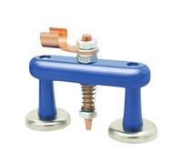 Welding Ground Magnet - Copper Steel Magnetic Base 6.5x3.6x7.3cm 10x3.6x7.3cm | Strong Magnetic Welding Support Clip Soldering Ground Clamp Holder Tool | For Workshop Construction Metal Fabrication