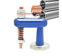 Welding Ground Magnet - Copper Steel Magnetic Base 6.5x3.6x7.3cm 10x3.6x7.3cm | Strong Magnetic Welding Support Clip Soldering Ground Clamp Holder Tool | For Workshop Construction Metal Fabrication
