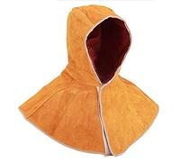 Welding Hat with Shawl Cowhide | Spatter - Blocking & Heat Insulation for Overhead Welding | Breathable Welding Cap for Auto Repair/Steel Fabrication | 100% Leather, Fireproof