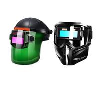 Wëldïng Hëlmët con suministro de aire francés, comodidad visual mejorada, 19 cm, casco de soldadura automático de tres en o, casco de soldadura de oscurecimiento automático, protección de la salud