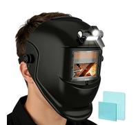 Welding Hood Auto Darkening,Adjustable Face Shielld with Light - Soldador Hood - for Job Sitte Automotive Repaair Maintenance Fabricación Workshop Garage