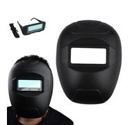 Welding Hood, Automatic Dimming Head-Mounted Welder, True Color Lens, Removable Glasses, Protective Gear, Safety Hat for Workplaces and Industrial Use, 10.24x7.87x3.94 inches