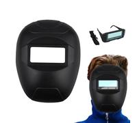 Welding Hood, Automatic Dimming Welder Cover, True Color Head-Mounted Safety Gear 10.24x7.87x3.94 inches, Removable Glasses, Protective Hat for Workplaces