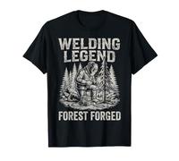 Welding Legend Forest Forged Sasquatch Soldador Metal Árbol Arte Camiseta