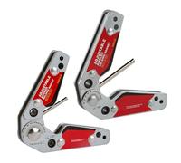 Welding Magnet, Magnetic Positioner, Angle Clamp, 3.98x2.48x0.55 Inches Adjustable Range 20°-200°, Hands-, Metal Fabrication Workshop Automotive Construction Use