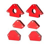 Welding Magnets, Magnetic Welding Positioner, Heavy-Duty Bracket Soldering and Assembly, Angle Holding Magnet Tool for Steel Projects Fabrication Fixtures, Red, 28x24x3cm