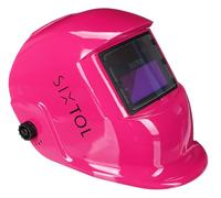 WELDING MASK 4 | Solar Auto Oscurecimiento Casco de Soldadura | Máscara de Soldadura | Función de lijado | Amplia Sombra 4/9-13 Casco de Soldadura para TIG MIG ARC | Rosa