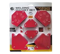 Welding Positioner, Soldering Fixed Kit, 6pcs Card Magnetic Triangle Eye-Catching Design Angle Holder, Welding Tool for Marking, Pipe Installation, 12.2x9.65x1.18inches