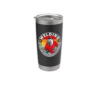 Welding Save Me From Being A Pornstars Welder Funny Weders Vaso térmico de acero inoxidable de doble pared