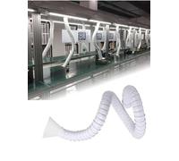 Welding Smoke Extraction Pipe, Industrial Dust Removal Flexible Fume Extractor, Air Extractor Flexible Duct Collector Arm With Hood(Milk,Dia-75-200cm)