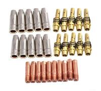 Welding Solution - Juego completo de accesorios de 30 piezas compatibles con MB15/15AK (15AK 0.8 mm)