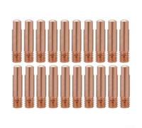 Welding Solutions 20PC Consejos de contacto compatibles para antorchas MB15AK MIG/MAG, operación efectiva M6* 25mm (0.9mm)