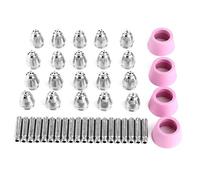 Welding Torch Nozzle & Collet Kit 44pcs | AG60 / SG55 Plasma Cutter Replacement Parts | Well - Made Ceramic & Steel Spare Parts Set for Welding Torch Maintenance