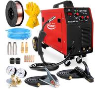 Weldman Micro MIG 200 - 200A Máquina de Soldar MIG MAG, Gas Protector - Soldadura: MIG/MAG, MMA, Flux Soldar - Soldador Inverter con Chasis - Tecnología IGBT - Set Basic