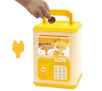 Weldphur Banco para niños, caja electrónica de ahorro de cambios, banco musical para niños y niñas de 5 a 10 años, Navidad, cumpleaños, Pascua, hogar, viajes, camping, avión