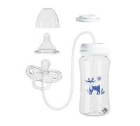 Weldphur Botellas de Leche con Tapa | Dosificador Ajustable a Prueba de Fugas,Alimentador Tipo Chupete para Bebé | Para Niños Y Niñas, Uso En Casa, Guardería, Día De Campo, Excursiones