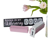 Weldphur Decoración de estante de libros, estética, moderna decoración de contador de libros | Adorno de conteo de libros en mi biblioteca para apartamento, hogar, escuela, estudio, sala de estar