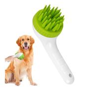 Weldphur Scrubber de champú para perros, de champú para perros, Puppy Scalp Exfoliator Massager, Manja larga Presione de champú de preparación para perros medianos y grandes, elimina el cabello suelto