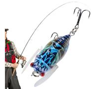 Weldphur Señuelos de Pesca para Agua Dulce,Señuelos de Pesca de Agua Dulce | Señuelo de con Cebo para lubina - Plantillas de realistas Swimbaits, señuelos de Peces con Cebo de cigarra para