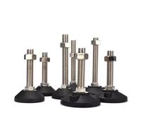 WELDRIC Pies de Ajuste fijos de Nailon Almohadilla de pie Fija nivelación Deslizante Ajustable, diámetro 30-125MM, Junta Base Nailon M5 M6 M8 M10 M12 M14 M16 M20 M24, 1 Uds(D40xM10x50)