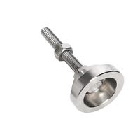 WELDRIC Robustos pies de ajuste fijos robustos de acero inoxidable 304, sólido M6, M8, M10, M12 tornillo para máquinas herramientas, soporte ajustable a prueba de golpes, antideslizante, soporte