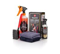 WELDTITE Kit de cuidado de bicicleta 5 en 1 de lujo, juego completo de limpieza de bicicletas con limpiador, cepillos, escudo de cerámica y paños de primera calidad