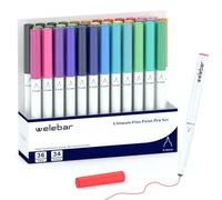 Welebar 0,4 bolígrafos de punta fina para Cricut Maker 3/Maker 4/Explore 3/Explore 4/Air 2, juego de 36 unidades, punta fina definitiva para escribir y dibujar, compatible con máquina de corte Cricut
