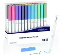 Welebar 1.0 rotuladores de punta para Cricut Maker 3/Maker 4/Explore 3/Explore 4/Air 2, juego de 36 rotuladores de punta media para escribir y dibujar, compatible con máquina de corte Cricut