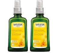 Weleda - Aceite Corporal Para Masaje con Caléndula, Propiedades Calmantes y Regeneradoras, Para Masajes Relajantes, 100% Vegetal, Bio, Vegano - 100 ml (Paquete de 2)
