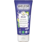 Weleda - Aroma Shower Relax, Gel de Ducha Relajante, Limpia sin Resecar la Piel, con Aceites Esenciales de Lavanda, Bergamota y Vetiver, 100 % Biodegradable, Vegano, para todo Tipo de Pieles - 200 ml
