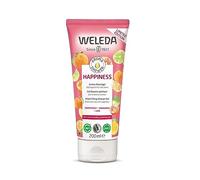 WELEDA Bio Happiness Gel de ducha vegano, cosmética natural, jabón de ducha unisex con aroma a pomelo, mandarina y lima, cuidado de la piel natural para mujeres y hombres (1 x 200 ml)
