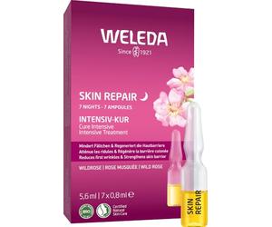 WELEDA Bio Skin Repair Intensiv - Tratamiento intensivo de rosa silvestre, cosmética natural, cuidado facial de 7 días regenerando la barrera de la piel para una piel visiblemente más lisa (vegano, 7