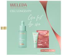 Weleda Cell Longevity Set Hydra Glow (sérum de 30 ml + crema de 20 ml + parches para los ojos, 1 par)