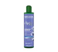 WELEDA Champú hidratante Bio Hydra Shine con ácido hialurónico y aroma afrutado floral para cabello brillante, cosmética natural, champú sin silicona para cabello normal/seco (vegano, 250 ml)