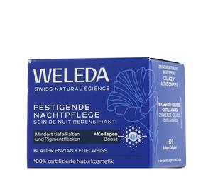Weleda Crema de Noche Fortalecedora Enziana Azul y Blanco Edel 40 ml