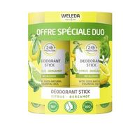 Weleda Desodorante Stick 24H Citrus Bergamota 2x50g