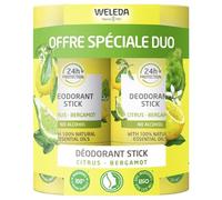 Weleda Desodorante Stick 24H Citrus Bergamota 2x50g