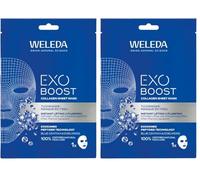 Weleda - EXO Sheet Mask Redensificante, Mascarilla Facial, Rellena e Ilumina la Piel, con Colágeno Activo, Péptidos y Centella Asiática, 24 Horas de Hidratación, Boost Colágeno - 20 ml (Paquete de 2)