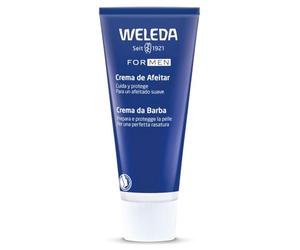 Weleda - For Men Crema de Afeitar Suave BIO 75 ml | Leche de cabra, almendra, ablanda la barba, protege la piel, para hombre, piel sensible, BIO, afeitado suave