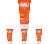 Weleda - Gel de Ducha Sport, Limpia sin Resecar, Revitaliza la Piel y Relaja los Músculos, con Extracto de Árnica y Aceites Esenciales, 100% Biodegradable, Vegano, para Todo Tipo de Pieles - 200 ml