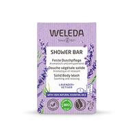 Weleda - Jabón de Ducha Sólido Relajante Lavanda, Fragancia Relajante, con Lavanda y Vetiver, Limpia la Piel sin Resecarla, 100% Biodegradable, Apto para Todo Tipo de Piel - Pastilla de 75 g